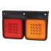 Narva Model 47 LED Rear Direction Lamps with In-built Retro Reflector - 330 x 199mm